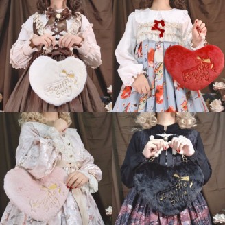 Souffle Song Heart Shaped 2 Ways Lolita Handbag (SS941)